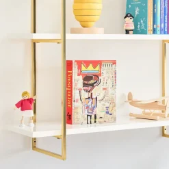 West Elm Gold Polished 3-Tier Shelf (32")