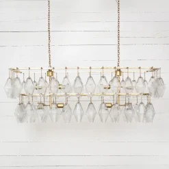 West Elm Grand Waterfall Rectangle Chandelier (52")