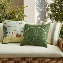 West Elm Green Lake Day Outdoor Pillow Set