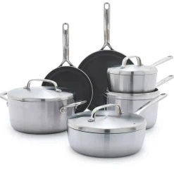 West Elm GreenPan™ GP5 Stainless Steel 10-Piece Cookware Set