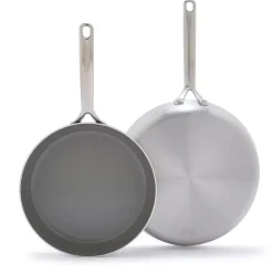 West Elm GreenPan™ GP5 Stainless Steel 2-Piece Frypan Set