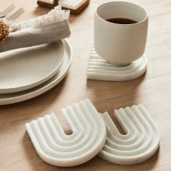 West Elm Grooved Coaster Sets