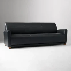 West Elm Haddon Leather Club Sofa (60"–86")