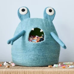 Kids West Elm Halloween Felt Monster Candy Bowl