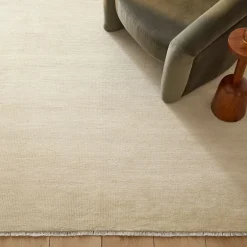 West Elm Hand-Knotted Solid Wool Rug