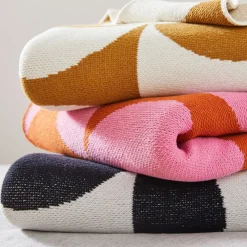 West Elm Happy Habitat Puzzle Eco Throw