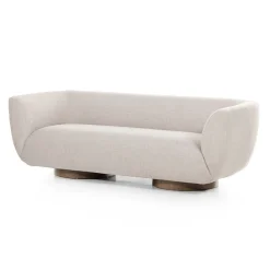 West Elm Harlyn Curved Pedestal Sofa