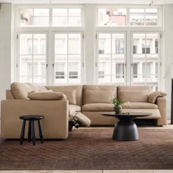 West Elm Harmony Modular Leather Reclining 5-Piece L-Shaped Sectional (116")