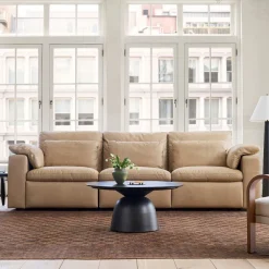 West Elm Harmony Modular Leather Reclining Sofa (84"–117")