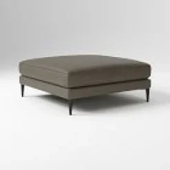 West Elm Harper Leather Ottoman