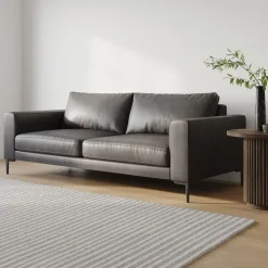 West Elm Harper Leather Sofa (76"–96")
