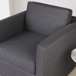 West Elm Harris Fitted Slipcover Swivel Chair