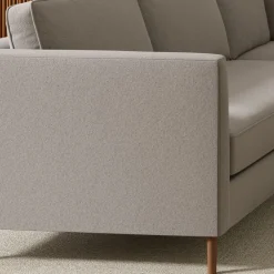 West Elm Harris Loft 3-Piece L-Shaped Sectional (105") - Wood Legs