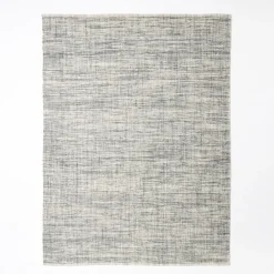 West Elm Heathered Basketweave Wool Rug