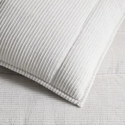 West Elm Heathered Linear Comforter & Shams