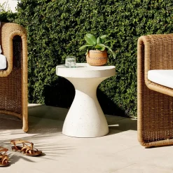 West Elm Hourglass Outdoor Side Table (16")