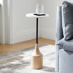 West Elm Hudson Marble Drink Table (9.5")