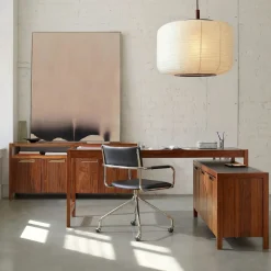West Elm Hughes L-Shaped Desk with File & Storage Cabinets (68") & Open/Closed Storage Cabinet (66") Set