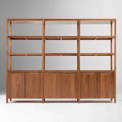 West Elm Hughes Tall Triple Wide Bookcase (99")