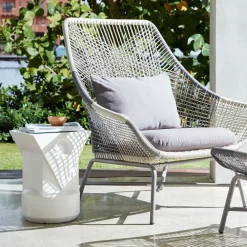 West Elm Huron Outdoor Lounge Chair & Ottoman Set
