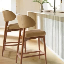 West Elm Hyde Leather Bar & Counter Stools