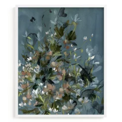 West Elm Hydrangeas at Dusk Framed Wall Art by Minted for