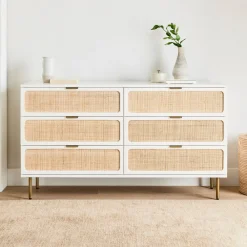 West Elm Ida Woven 6-Drawer Dresser (60")