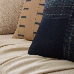 West Elm Indigo Modern Patchwork & Throw Set