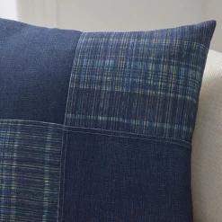 West Elm Indigo Patchwork Pillow Cover