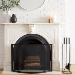 West Elm Industrial Fireplace Collection