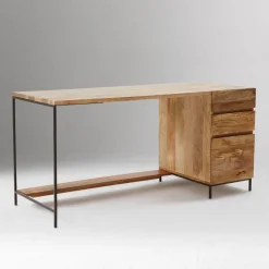 West Elm Industrial Modular Desk w/ File Cabinet (64")