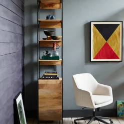 West Elm Industrial Modular Media Set With Open & Closed Storage (83")
