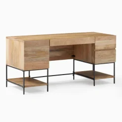 West Elm Industrial Storage Executive Desk (68")