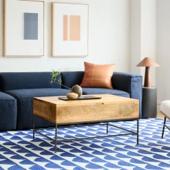 West Elm Industrial Storage Pop-Up Coffee Table (–)
