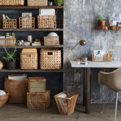 West Elm Irawaddy Rattan Baskets