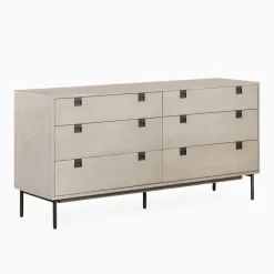 West Elm Iron & Acacia 6-Drawer Dresser (62")