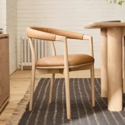 West Elm Irvine Leather Dining Chair