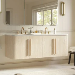 West Elm Isley Double Floating Bathroom Vanity (60")