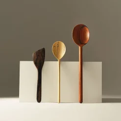 West Elm Itza Wood Hand-Carved Kitchen Utensils (Set of 3)