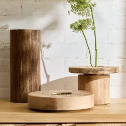 West Elm Ives Wood Vases