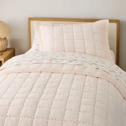 West Elm Jersey Grid Quilt & Shams