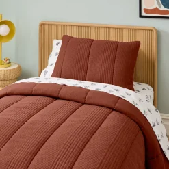 West Elm Jersey Linear Cloud Comforter & Shams