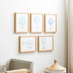 West Elm Joseph Altuzarra Hot Air Balloon Watercolor Wall Art