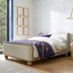 Kids West Elm Joseph Altuzarra Sphere Foot Upholstered Bed