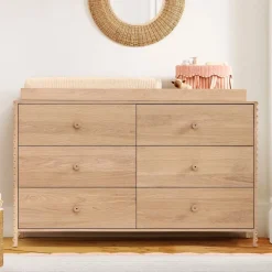 Kids West Elm Josephine 6-Drawer Wide Dresser with Removable Topper (57")