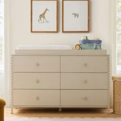 Kids West Elm Josephine 6-Drawer Wide Dresser with Removable Topper (57")