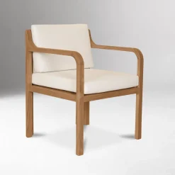 West Elm Journey Teak Outdoor Dining Chair