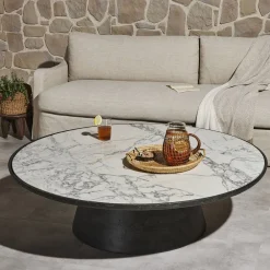 West Elm Jozette Outdoor Round Coffee Table (55")