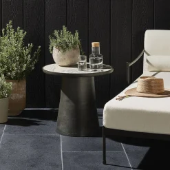 West Elm Jozette Outdoor Round Side Table (23")