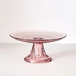 West Elm Jupiter Beaded Glass Cake Stand